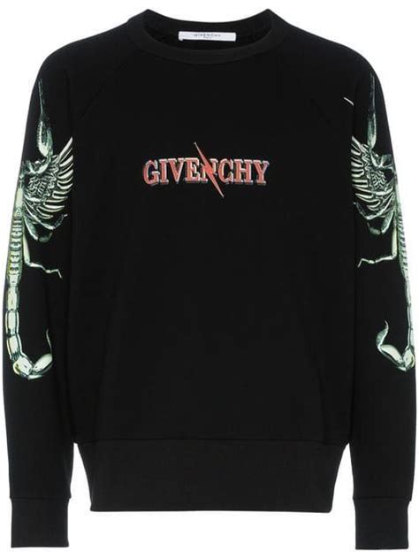 givenchy sweater scorpion white|Givenchy crest sweatshirt.